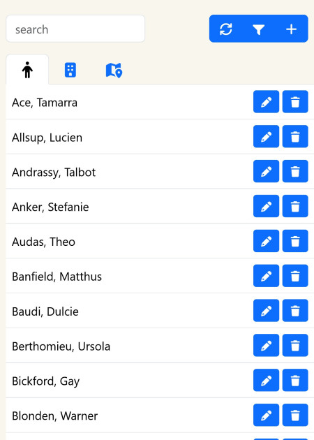 Company Directory project screenshot